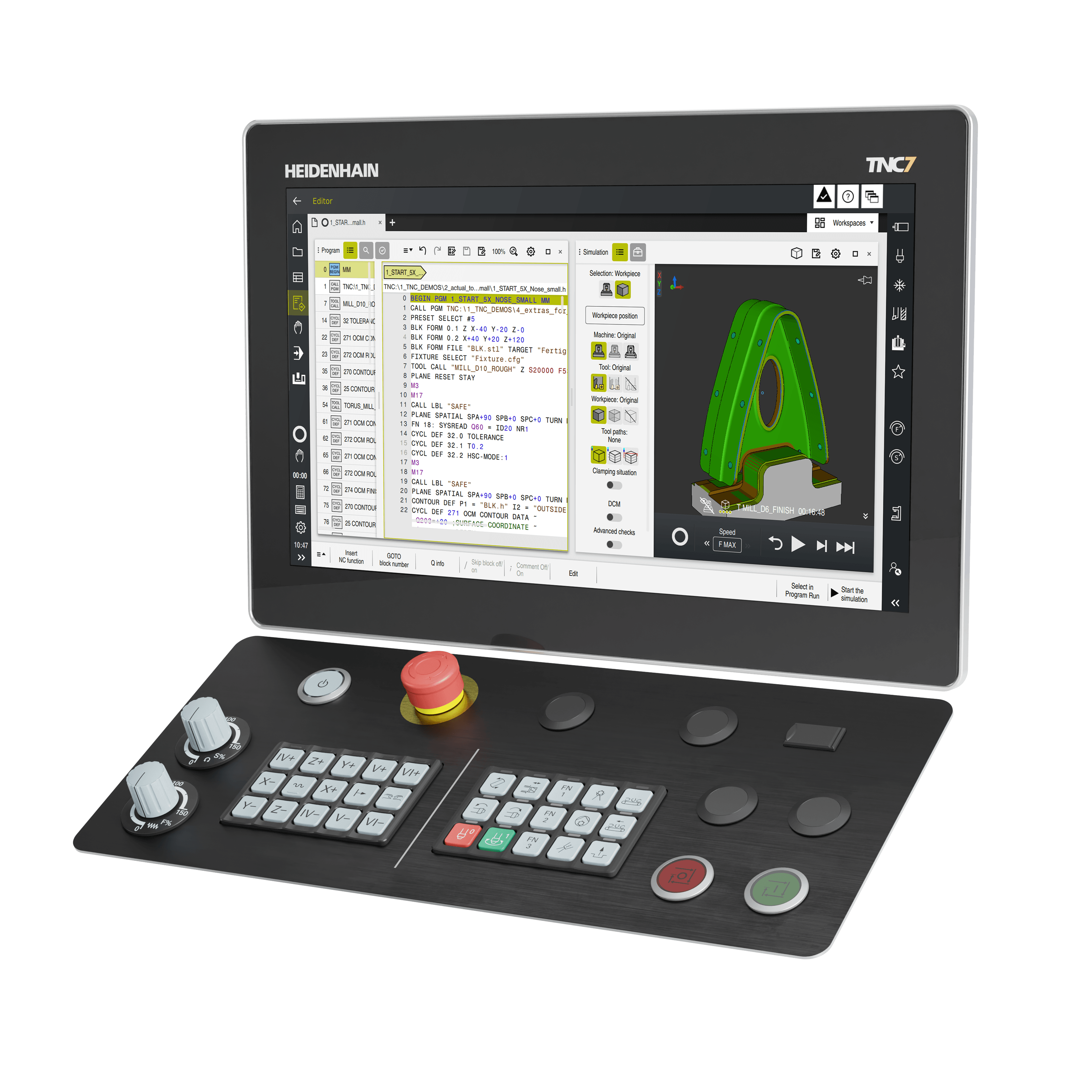 [Translate to Niederländisch:] CNC-Steuerung TNC7 basic für Fräsmaschinen und Bearbeitungszentren